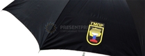 Нанесение логотипа горно-металлургического профсоюза на зонты